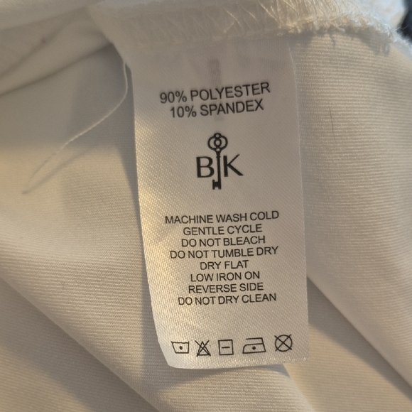 Women's Sleeveless Polo Shirt - White and Navy - L - Picture 7 of 7